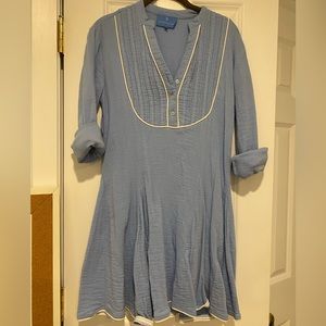 Alice Walk Gauze Long Sleeve Mini Dress